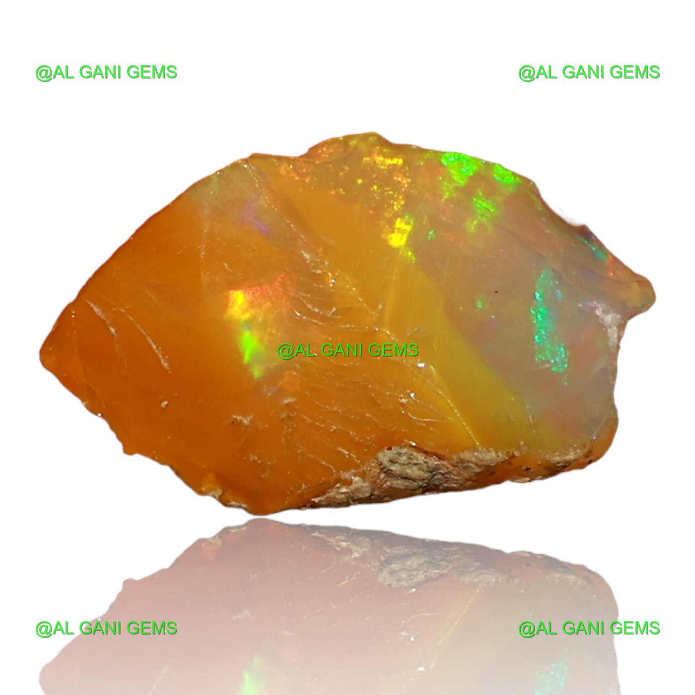 3.00 Cts Natural Fire Opal Loose Gemstone Fancy Rough 14x8x7 mm E-52