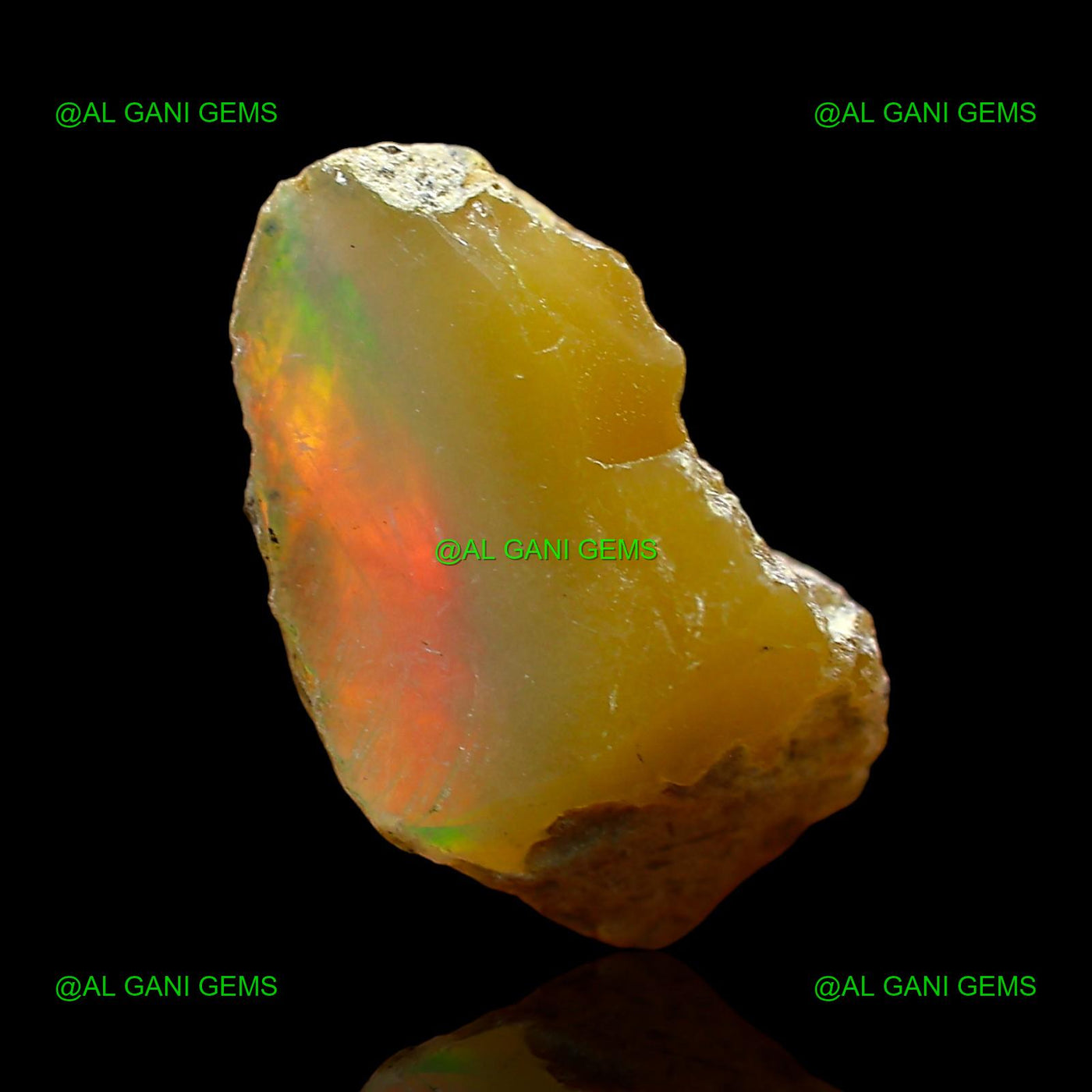 3.00 Cts Fire Opal Loose Gemstone Fancy Rough Natural 15x9x6 mm E-533