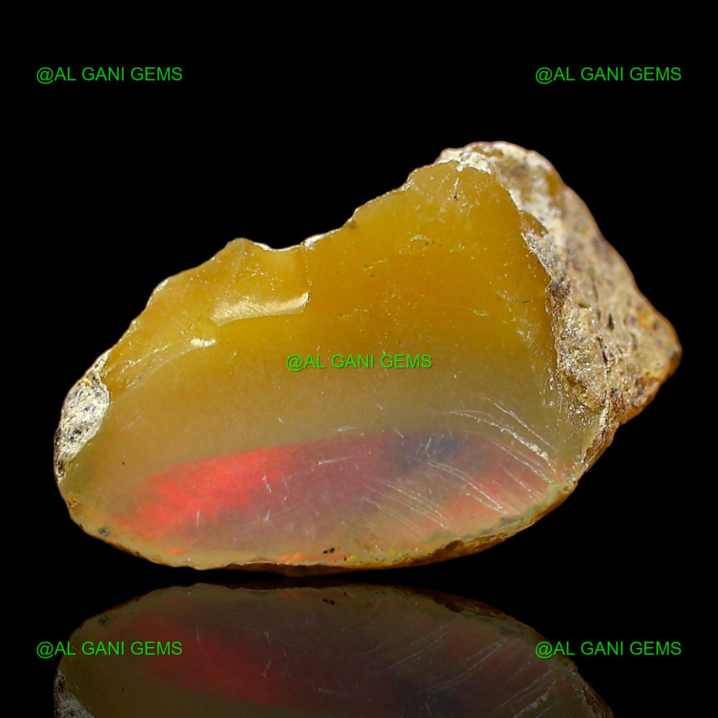 3.00 Cts Fire Opal Loose Gemstone Fancy Rough Natural 15x9x6 mm E-533