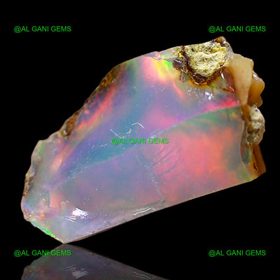 1.00 Cts Natural Fire Opal Loose Gemstone Fancy Rough 11x7x6 mm E-600