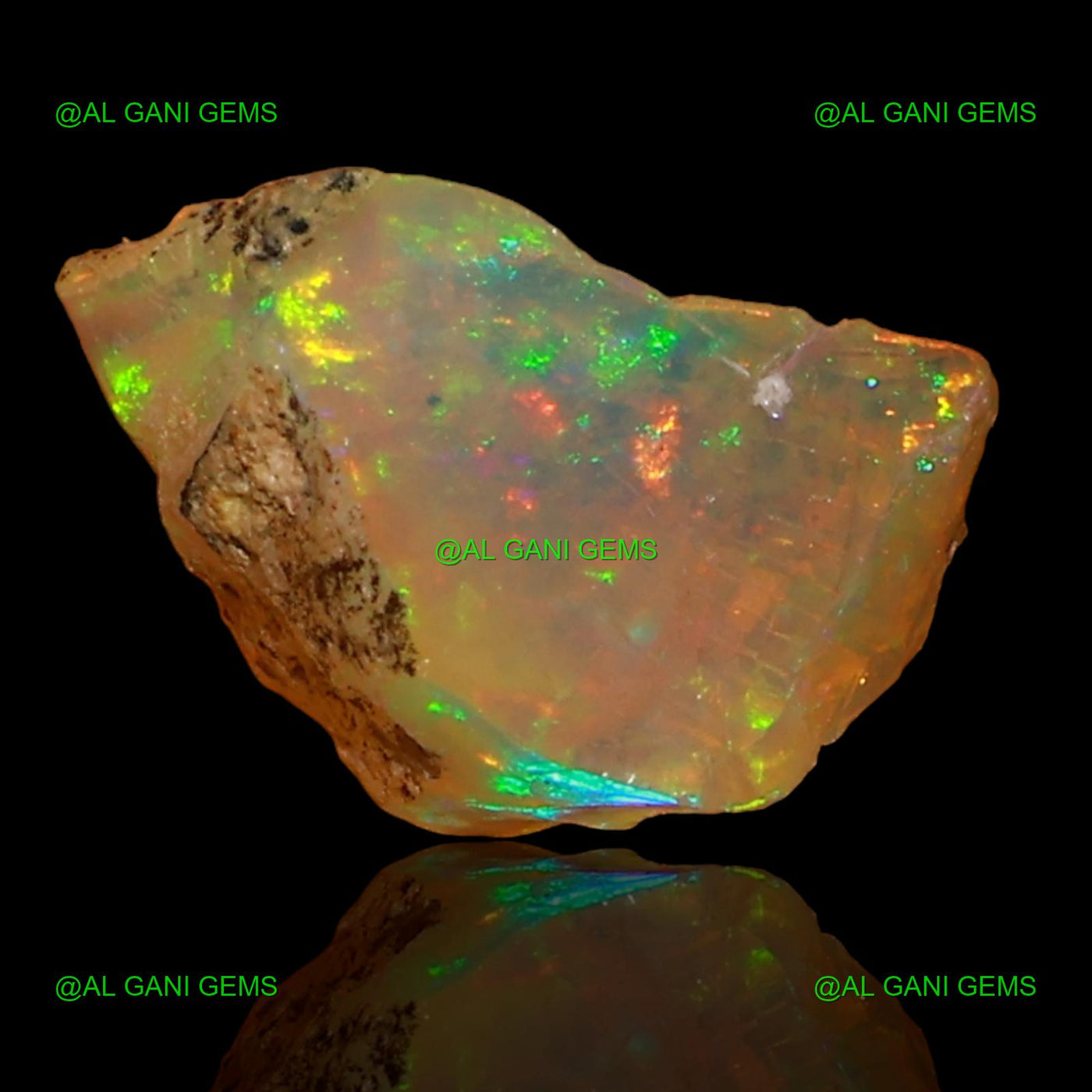 1.50 Cts Natural Ethiopian Fire Opal Loose Gemstone Fancy Rough 9x7x6 mm E-61