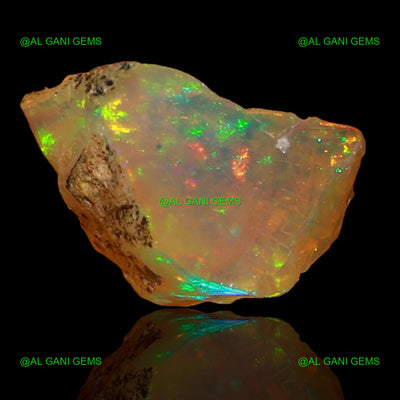 1.50 Cts Natural Ethiopian Fire Opal Loose Gemstone Fancy Rough 9x7x6 mm E-61