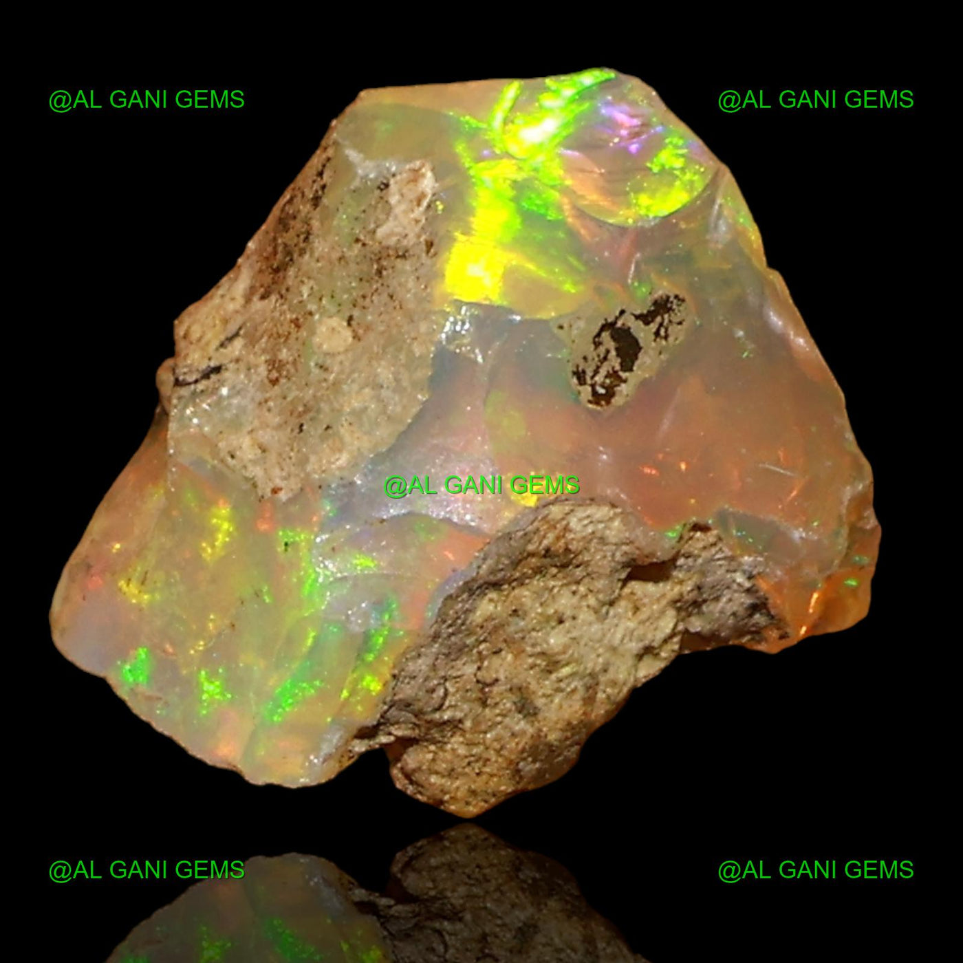 1.50 Cts Natural Ethiopian Fire Opal Loose Gemstone Fancy Rough 9x7x6 mm E-61