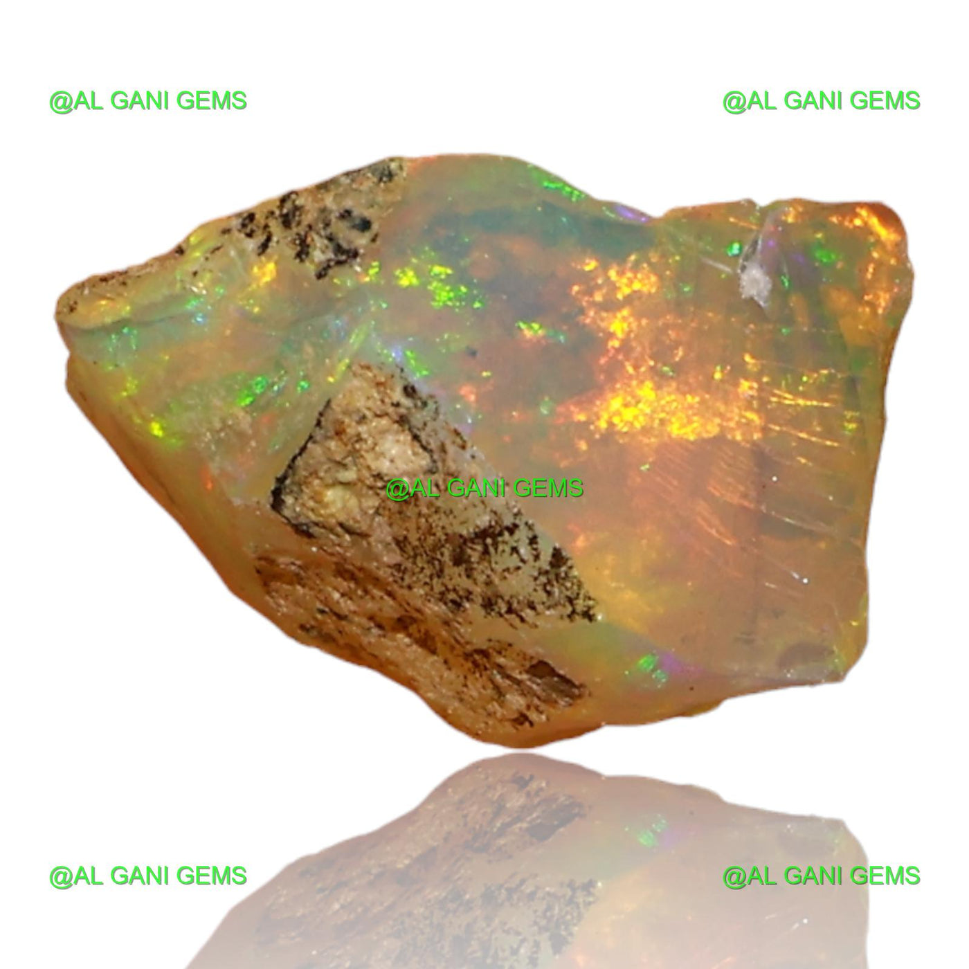 1.50 Cts Natural Ethiopian Fire Opal Loose Gemstone Fancy Rough 9x7x6 mm E-61