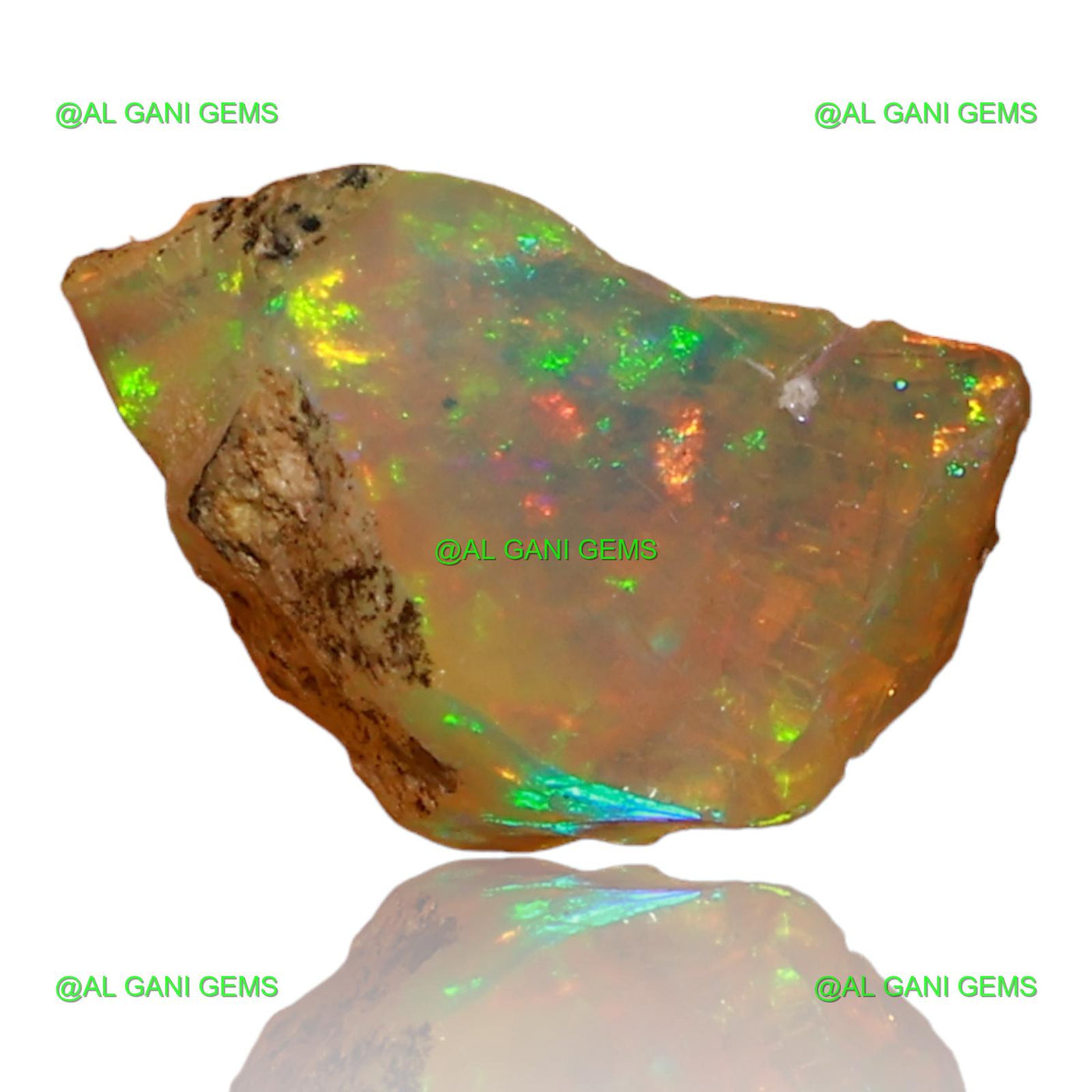 1.50 Cts Natural Ethiopian Fire Opal Loose Gemstone Fancy Rough 9x7x6 mm E-61