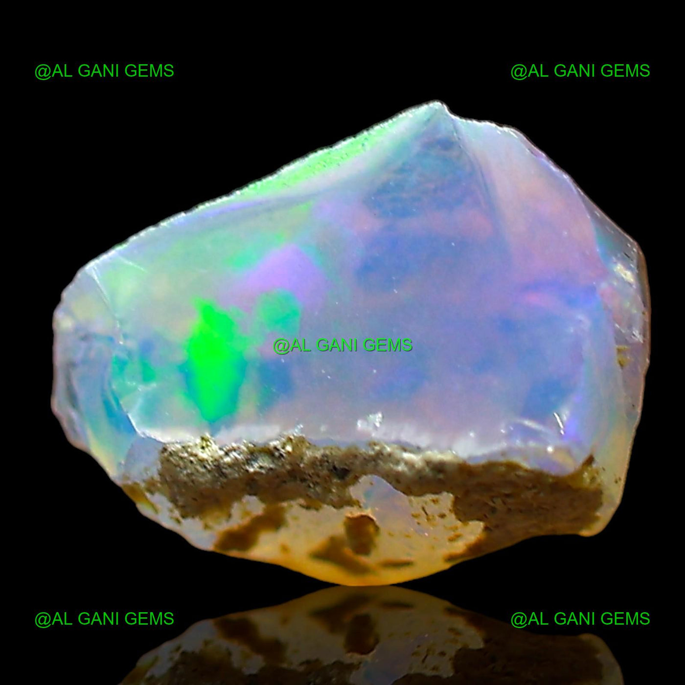 1.00 Cts Ethiopian Fire Opal Loose Gemstone Fancy Rough Natural 9x8x5 mm E-663