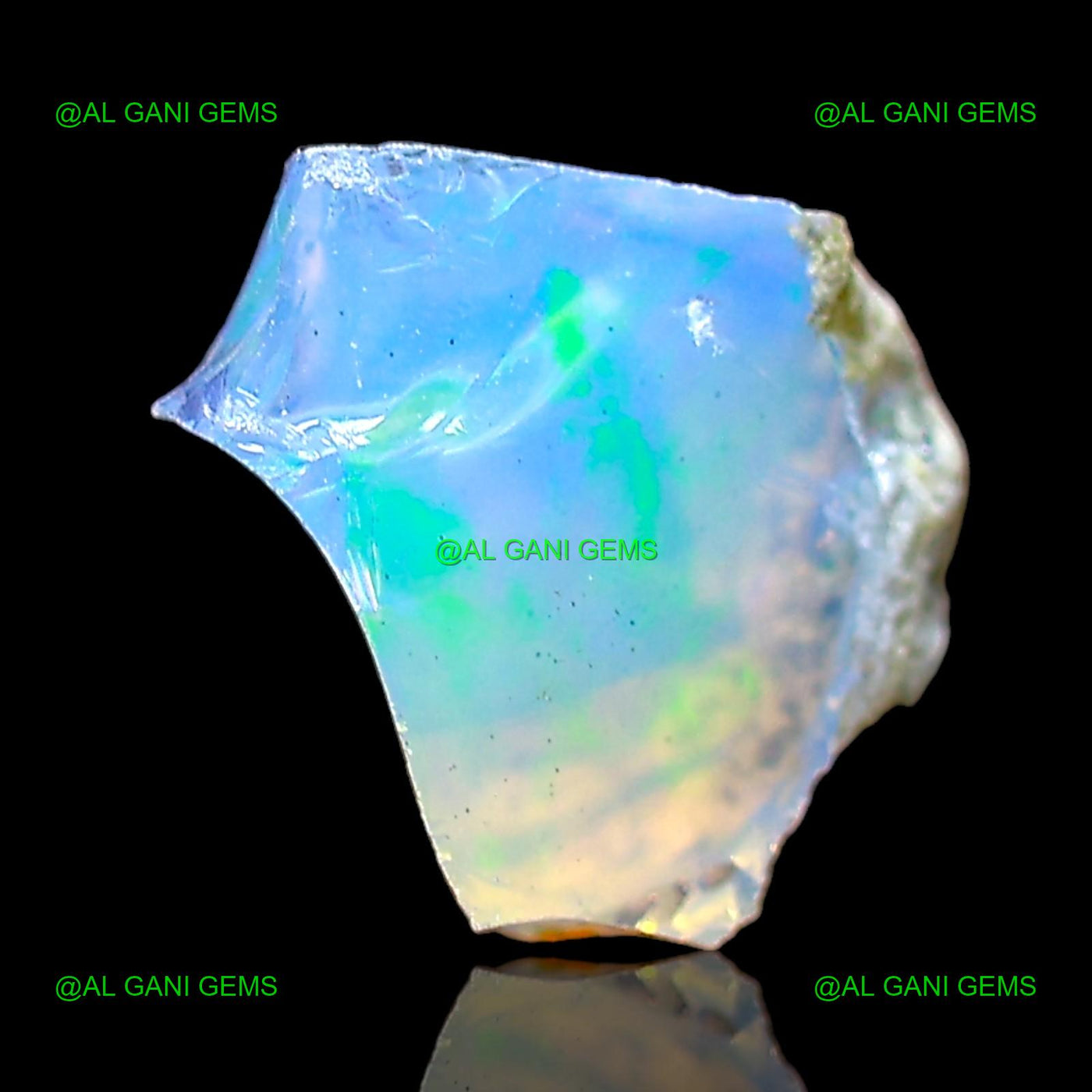 1.00 Cts Ethiopian Fire Opal Loose Gemstone Fancy Rough Natural 8x9x6 mm E-668