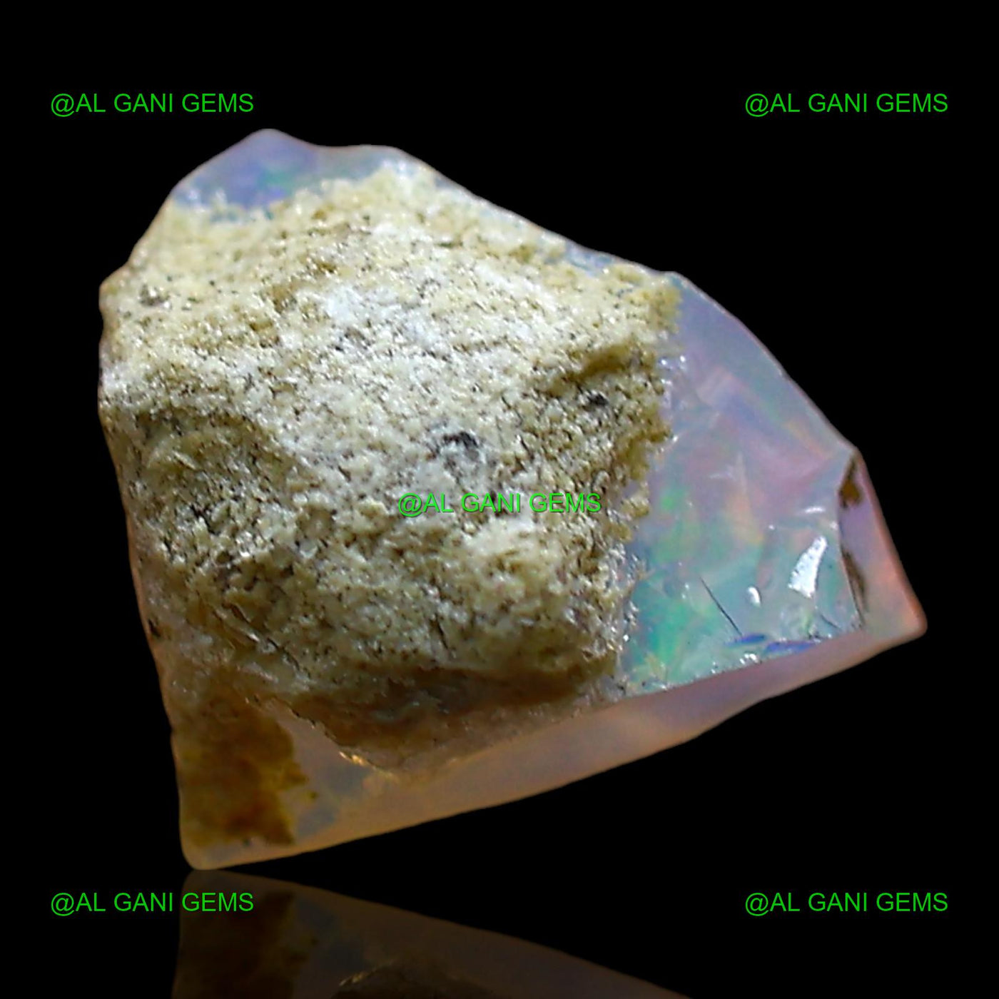 1.00 Cts Ethiopian Fire Opal Loose Gemstone Fancy Rough Natural 8x9x6 mm E-668