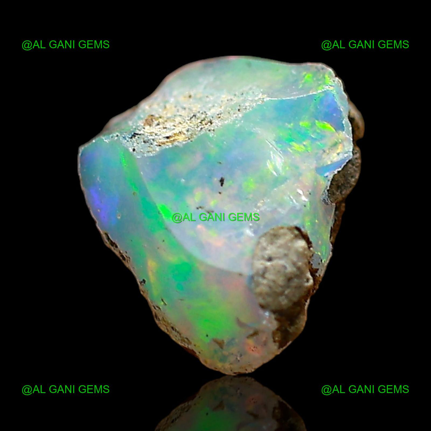 1.00 Cts Natural Ethiopian Fire Opal Loose Gemstone Fancy Rough 9x8x6 mm E-680