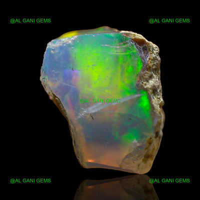 1.00 Cts Natural Ethiopian Fire Opal Fancy Rough Loose Gemstone 8x6x4 mm E-681