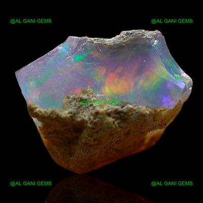 1.00 Cts Natural Ethiopian Fire Opal Fancy Rough Loose Gemstone 8x6x4 mm E-681