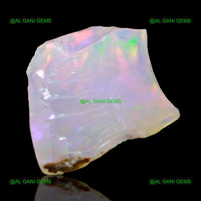 0.85 Cts Natural Ethiopian Fire Opal Loose Gemstone Fancy Rough 7x6x5 mm E-693