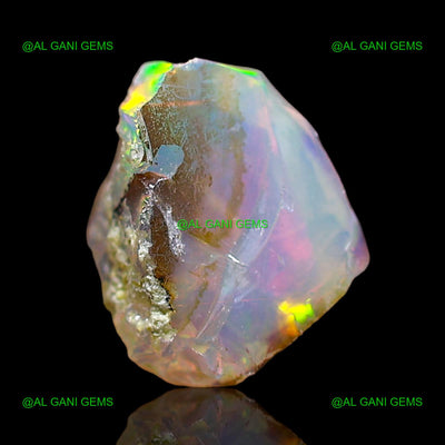 0.85 Cts Natural Ethiopian Fire Opal Loose Gemstone Fancy Rough 8x7x4 mm E-697