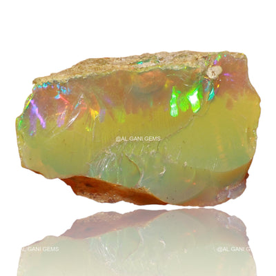 5.00 Cts Natural Fire Opal Fancy Rough Loose Gemstone 23x14x8 mm E-72