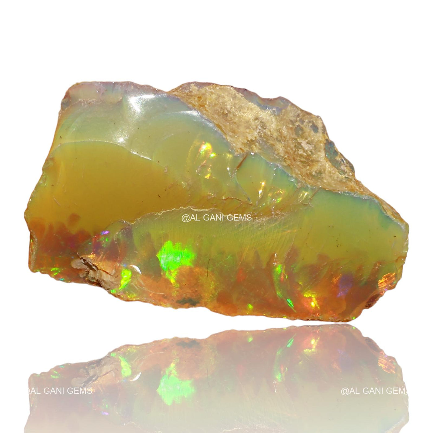 5.00 Cts Natural Fire Opal Fancy Rough Loose Gemstone 23x14x8 mm E-72