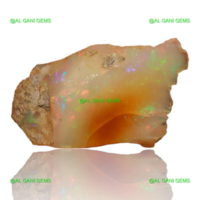 5.70 Cts Fire Opal Loose Gemstone Fancy Rough Natural 20x12x6 mm E-92