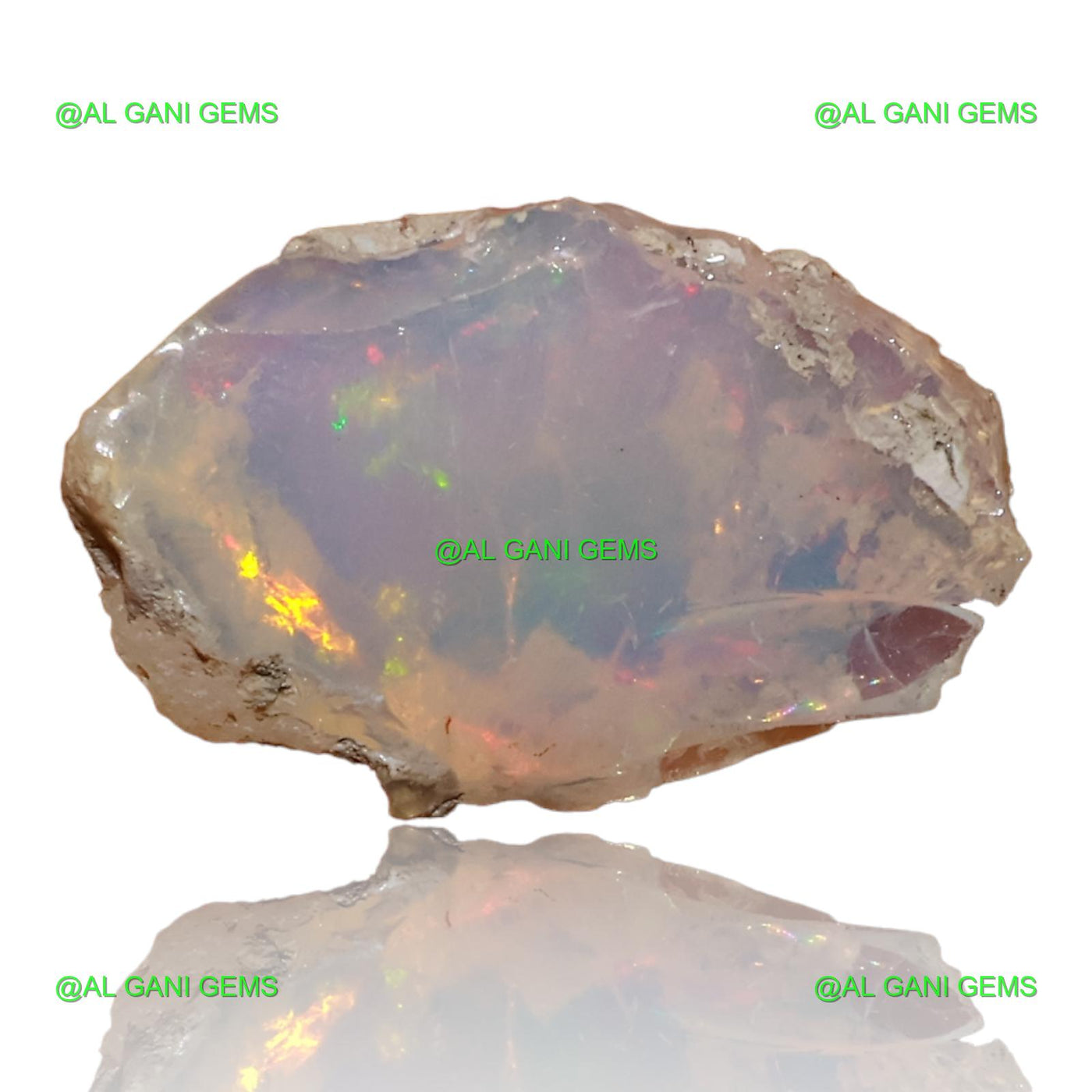 4.30 Cts Natural Fire Opal Loose Gemstone Fancy Rough 16x11x7 mm E-98