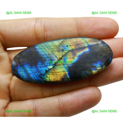 Natural Fire Labradorite Gemstone Oval Cabochon 112.00 Cts 60x27x8 mm L-15