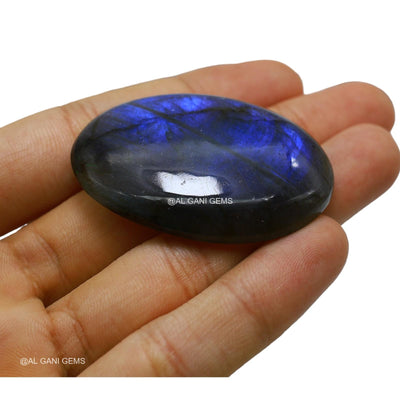 Natural Fire Labradorite Gemstone Oval Cabochon 121.00 Cts 49x34x5 mm L-22