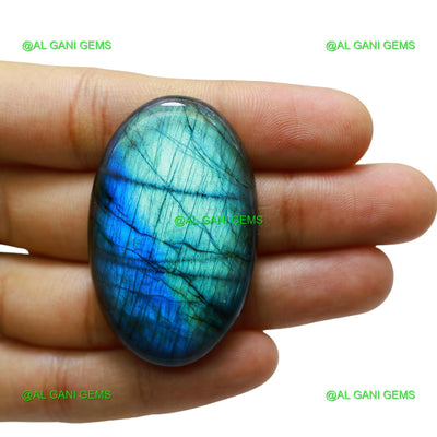 Natural Fire Labradorite Gemstone 102.00 Cts Oval Cabochon 49x30x7 mm L-24