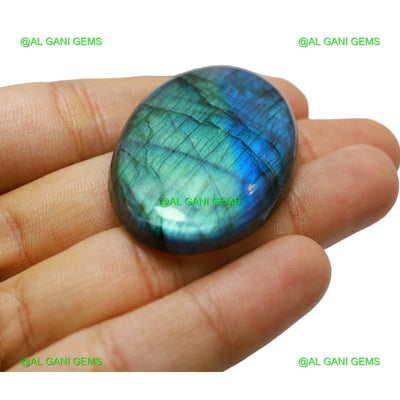 Natural Fire Labradorite Gemstone 102.00 Cts Oval Cabochon 49x30x7 mm L-24