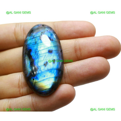 Natural Fire Labradorite Gemstone 71.00 Cts Oval Cabochon 49x23x6 mm L-28