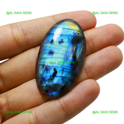 Natural Fire Labradorite Gemstone 71.00 Cts Oval Cabochon 49x23x6 mm L-28