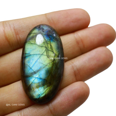 Natural Fire Labradorite Gemstone 72.00 Cts Oval Cabochon 46x24x8 mm L-32