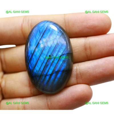 84.00 Cts Natural Fire Labradorite Gemstone Oval Cabochon 44x28x7 mm L-35