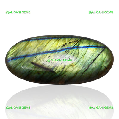 Natural Fire Labradorite Gemstone Oval Cabochon 155.00 Cts 70x34x7 mm L-3