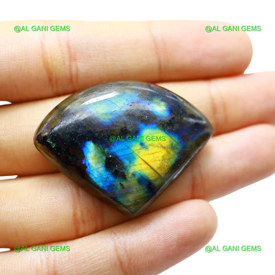 Natural Fire Labradorite Gemstone Fancy Cabochon 71.00 Cts 41x31x7 mm L-42