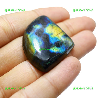 Natural Fire Labradorite Gemstone Fancy Cabochon 71.00 Cts 41x31x7 mm L-42