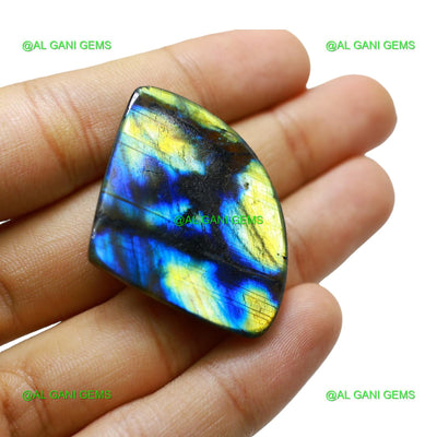 Natural Fire Labradorite Gemstone Fancy Cabochon 71.00 Cts 41x31x7 mm L-42