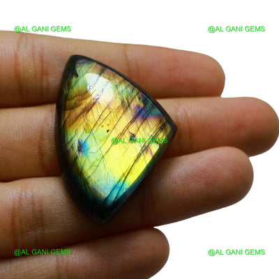 Natural Fire Labradorite Gemstone Fancy Cabochon 68.00 Cts 41x27x8 mm L-44