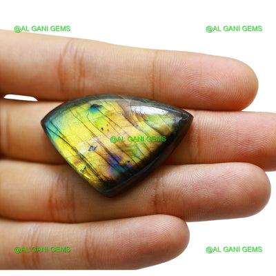 Natural Fire Labradorite Gemstone Fancy Cabochon 68.00 Cts 41x27x8 mm L-44