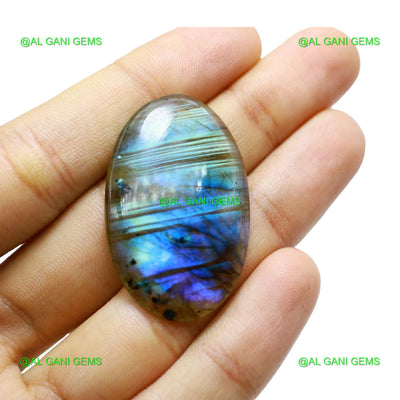 39.00 Cts Fire Labradorite Gemstone Oval Cabochon Natural 40x25x5 mm L-46