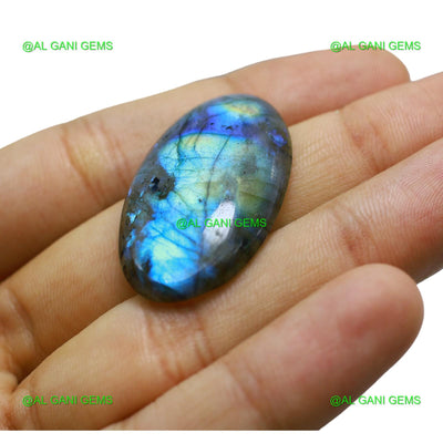 37.00 Cts Natural Fire Labradorite Oval Cabochon Gemstone 38x22x5 mm L-52