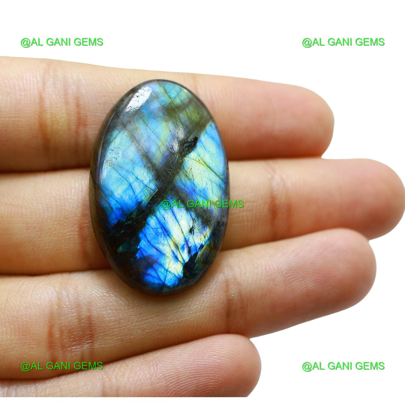 Natural Fire Labradorite Gemstone Oval Cabochon 46.00 Cts 35x23x6 mm L-53