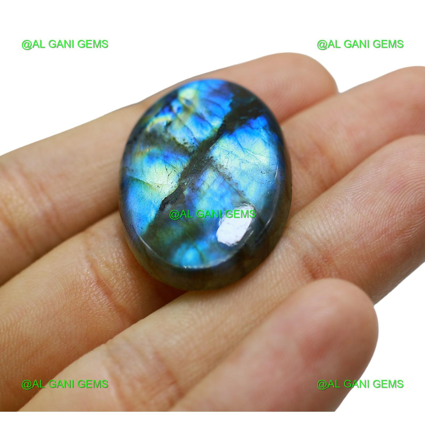 Natural Fire Labradorite Gemstone Oval Cabochon 46.00 Cts 35x23x6 mm L-53