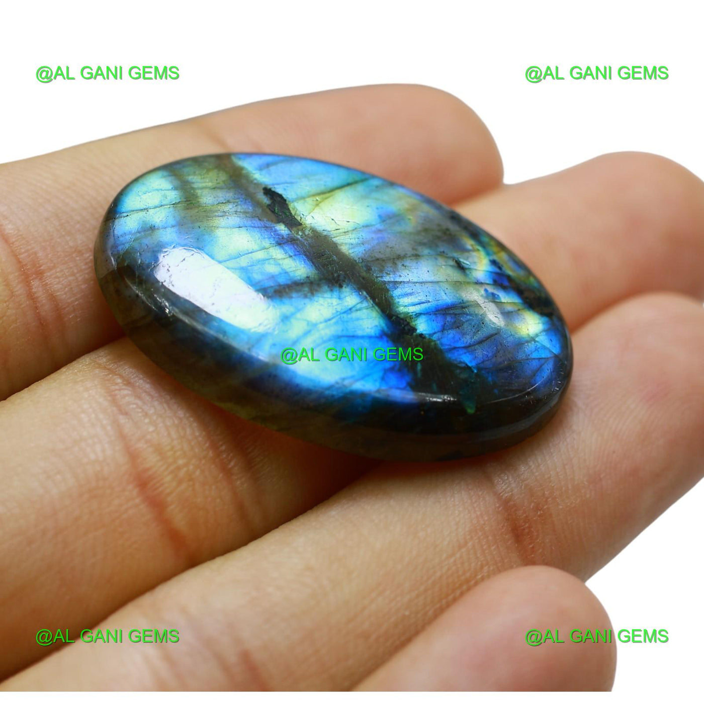 Natural Fire Labradorite Gemstone Oval Cabochon 46.00 Cts 35x23x6 mm L-53