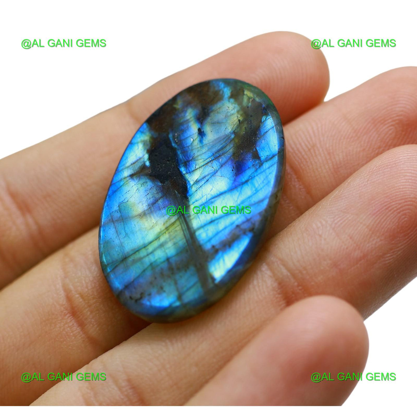 Natural Fire Labradorite Gemstone Oval Cabochon 46.00 Cts 35x23x6 mm L-53