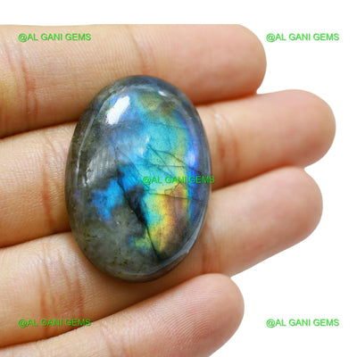 54.00 Cts Natural Fire Labradorite Oval Cabochon Gemstone 35x24x7 mm L-54