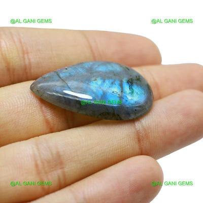 29.00 Cts Natural Fire Labradorite Gemstone Pear Cabochon 33x21x5 mm L-59