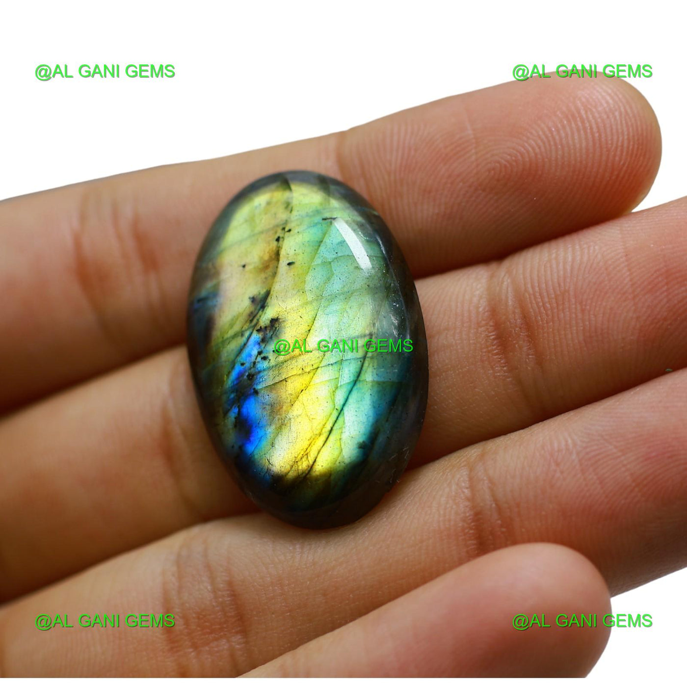 Natural Fire Labradorite Gemstone Oval Cabochon 35.00 Cts 32x21x6 mm L-60