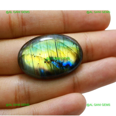 Natural Fire Labradorite Gemstone Oval Cabochon 35.00 Cts 32x21x6 mm L-60