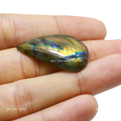 28.00 Cts Fire Labradorite Gemstone Fancy Cabochon Natural 32x20x6 mm L-62