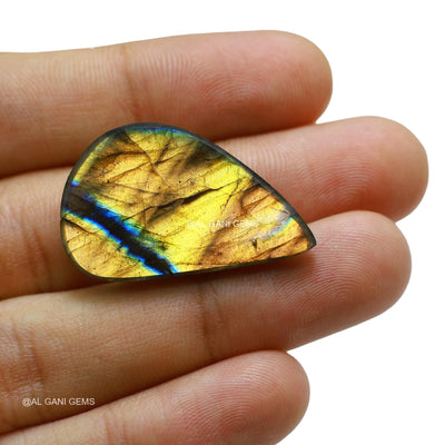 28.00 Cts Fire Labradorite Gemstone Fancy Cabochon Natural 32x20x6 mm L-62