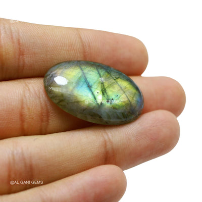 27.00 Cts Natural Fire Labradorite Gemstone Oval Cabochon 32x20x5 mm L-64