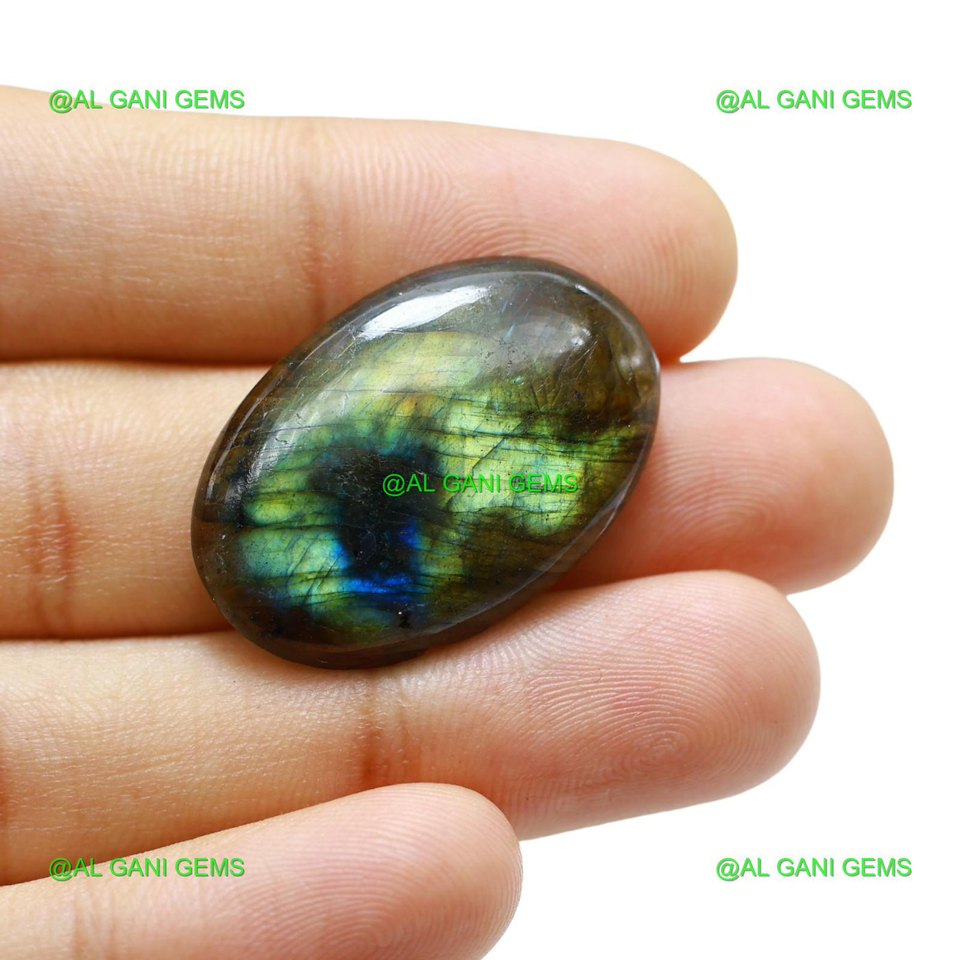 Natural Fire Labradorite Gemstone 29.00 Cts Oval Cabochon 31x21x5 mm L-65