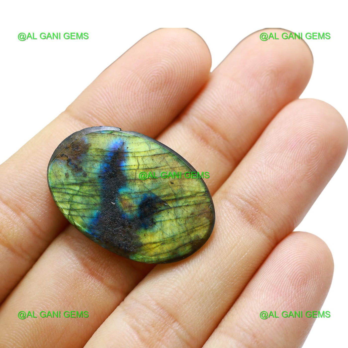 Natural Fire Labradorite Gemstone 29.00 Cts Oval Cabochon 31x21x5 mm L-65